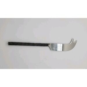 Black Fork-tipped Spear Stainless Steel Cheese Knife Silverware